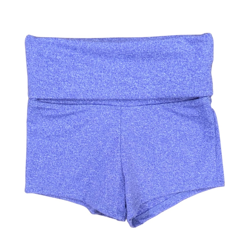 SLS Apparel Heather purple fold over shorts girls size Medium NWOT